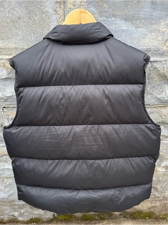Vintage Ll Bean Black Goose Down Filled Puffer Vest Sz XL Downtek - Picture 4 of 6